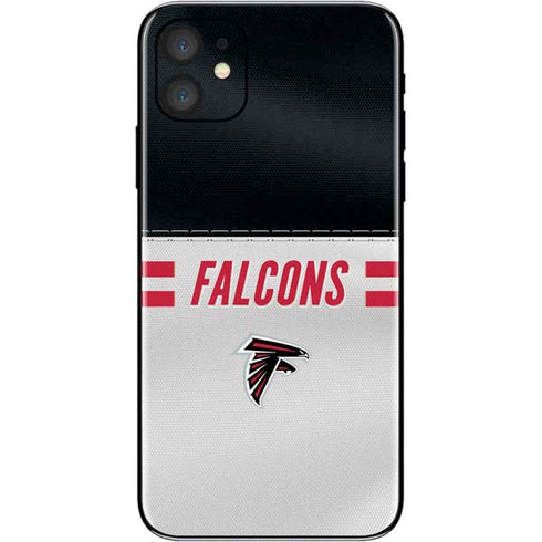 NFL Atlanta Falcons White Striped iPhone 11 Skin